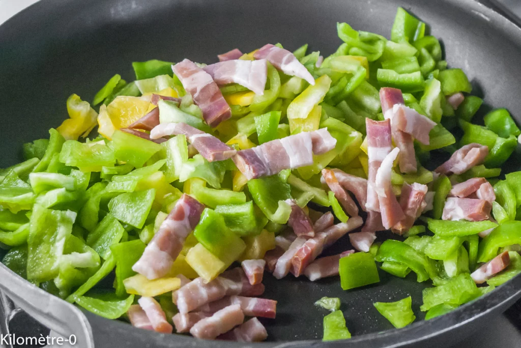 Pâtes aux poivrons et chorizo - Étape 4