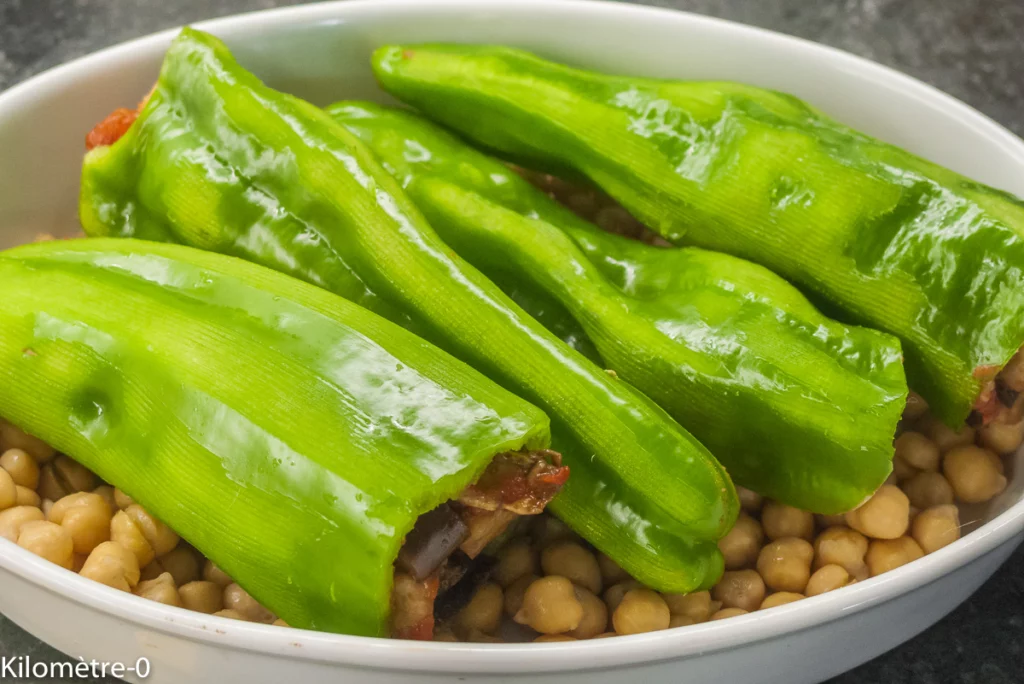 Poivrons farcis aux aubergines et aux pois chiches - Étape 9