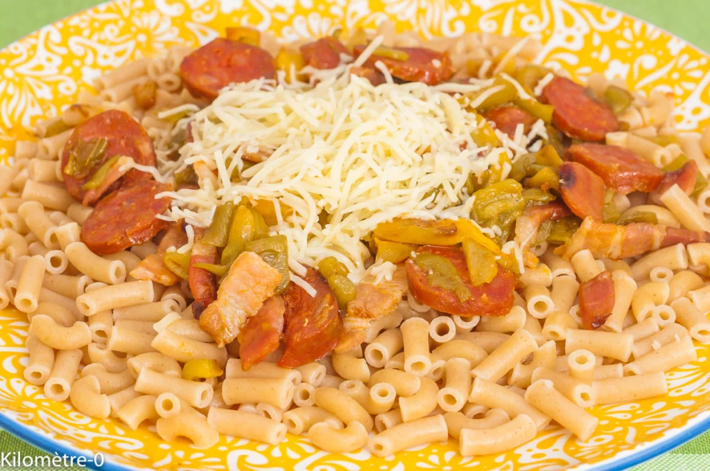 Pâtes aux poivrons et chorizo - Étape 9