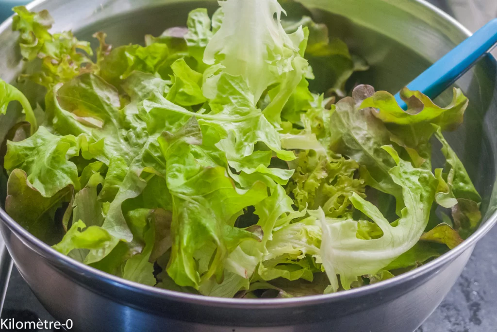 Salade de haricots verts au bar, olives et oeufs - Étape 5