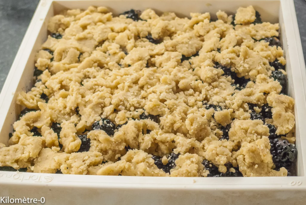 Carrés sablés aux mûres - Étape 9