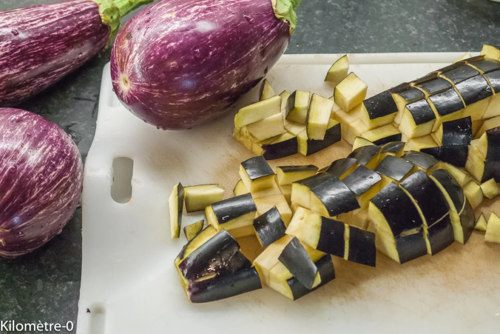 Quiche aux aubergines et au thon - Étape 1