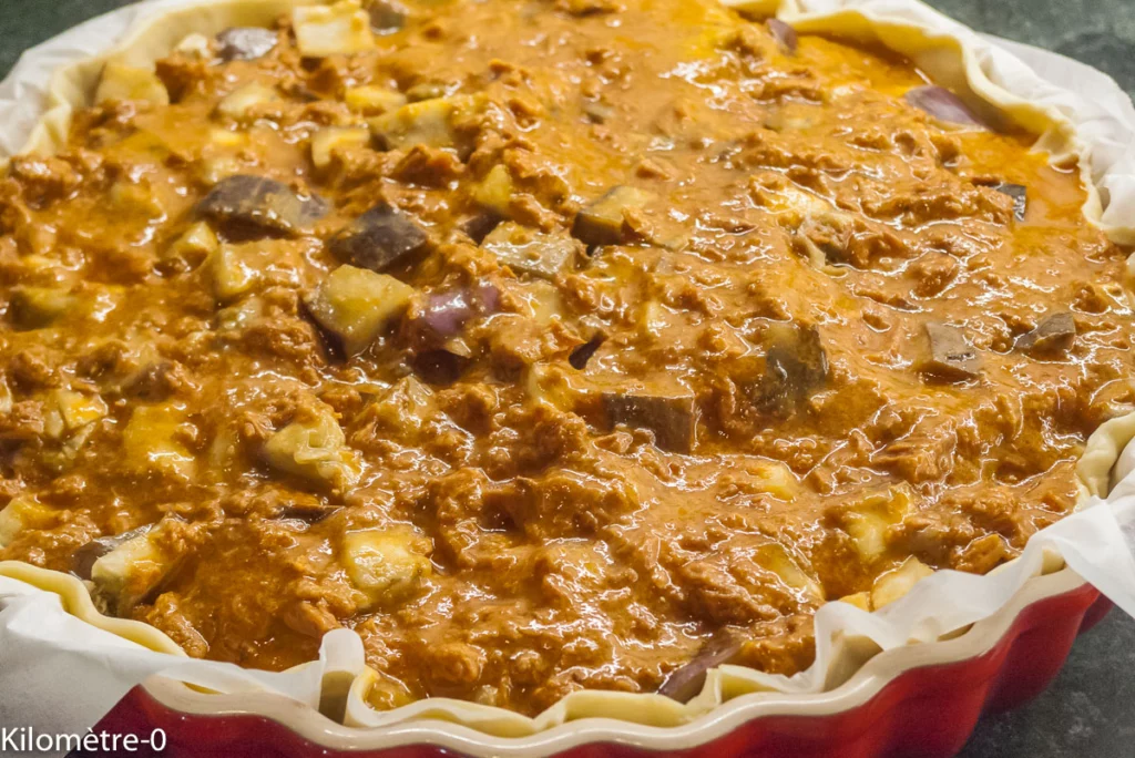 Quiche aux aubergines et au thon - Étape 8