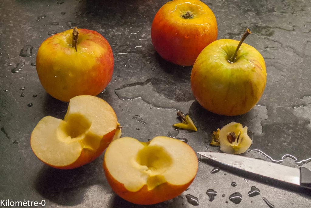 Salade de boudin noir aux pommes - Étape 1