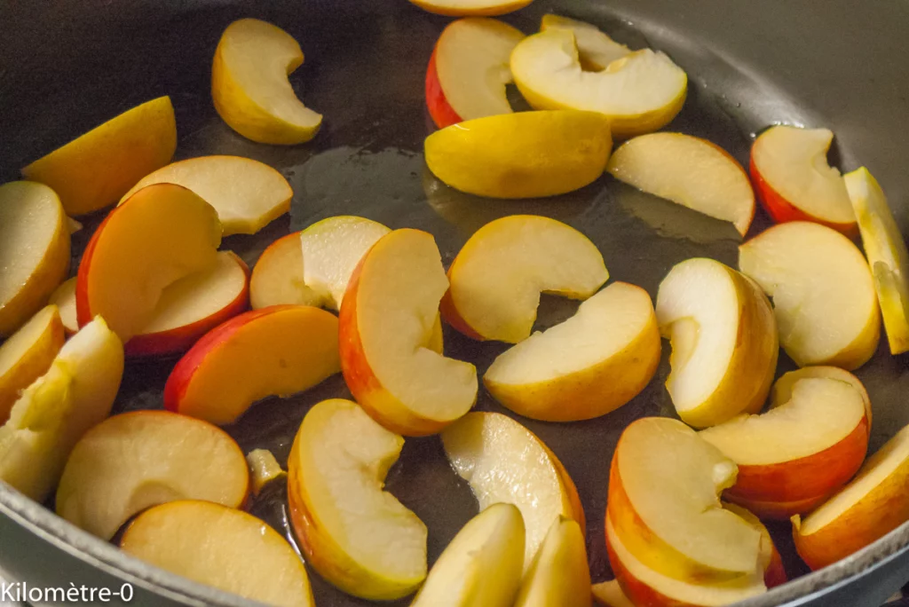Salade de boudin noir aux pommes - Étape 2