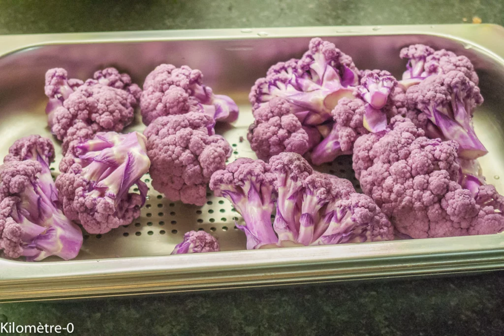 Oeufs nuage au chorizo, salade de chou fleur - Étape 1