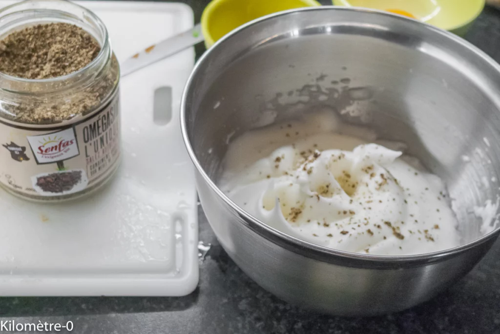 Oeufs nuage au chorizo, salade de chou fleur - Étape 5