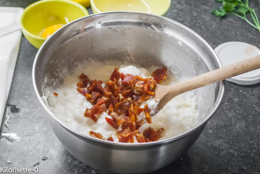 Oeufs nuage au chorizo, salade de chou fleur - Étape 7