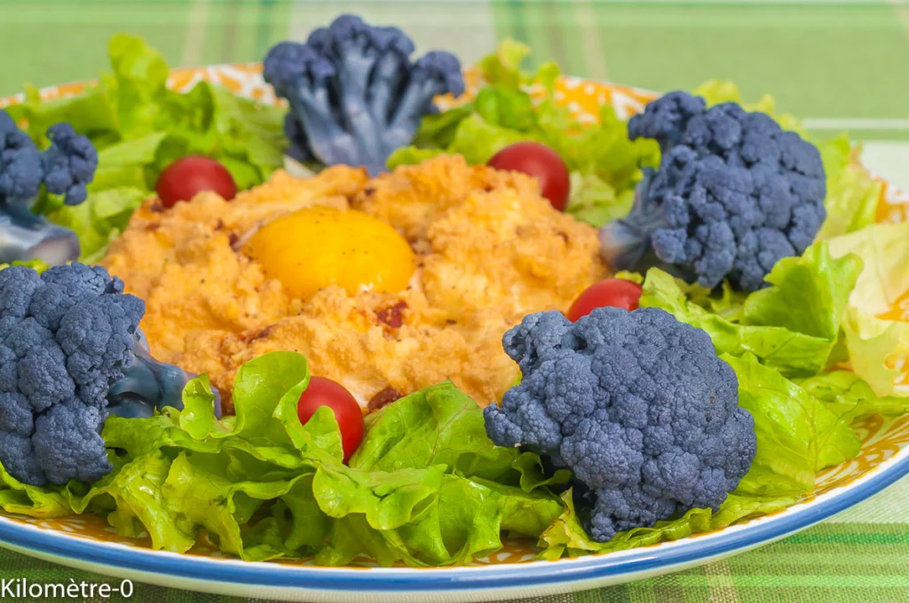 Oeufs nuage au chorizo, salade de chou fleur - Étape 11