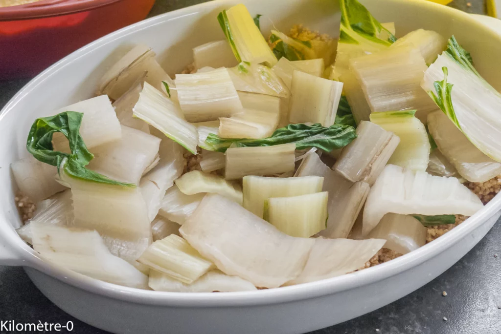 Gratin de semoule d&rsquo;épeautre aux blettes - Étape 8