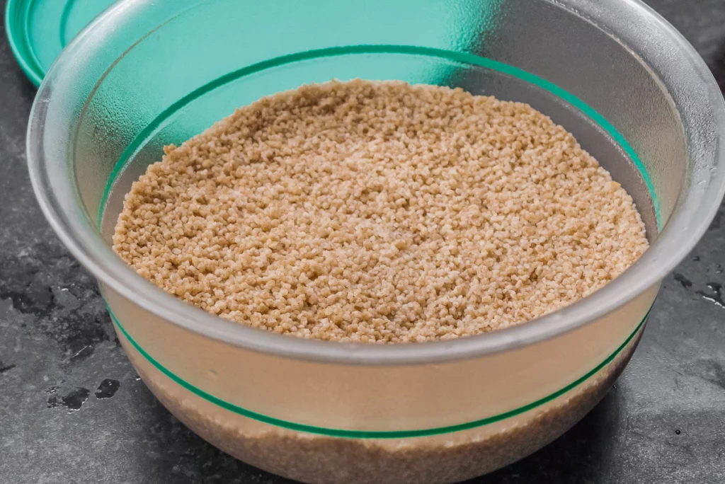 Salade de quinoa et semoule aux légumes printaniers - Étape 3