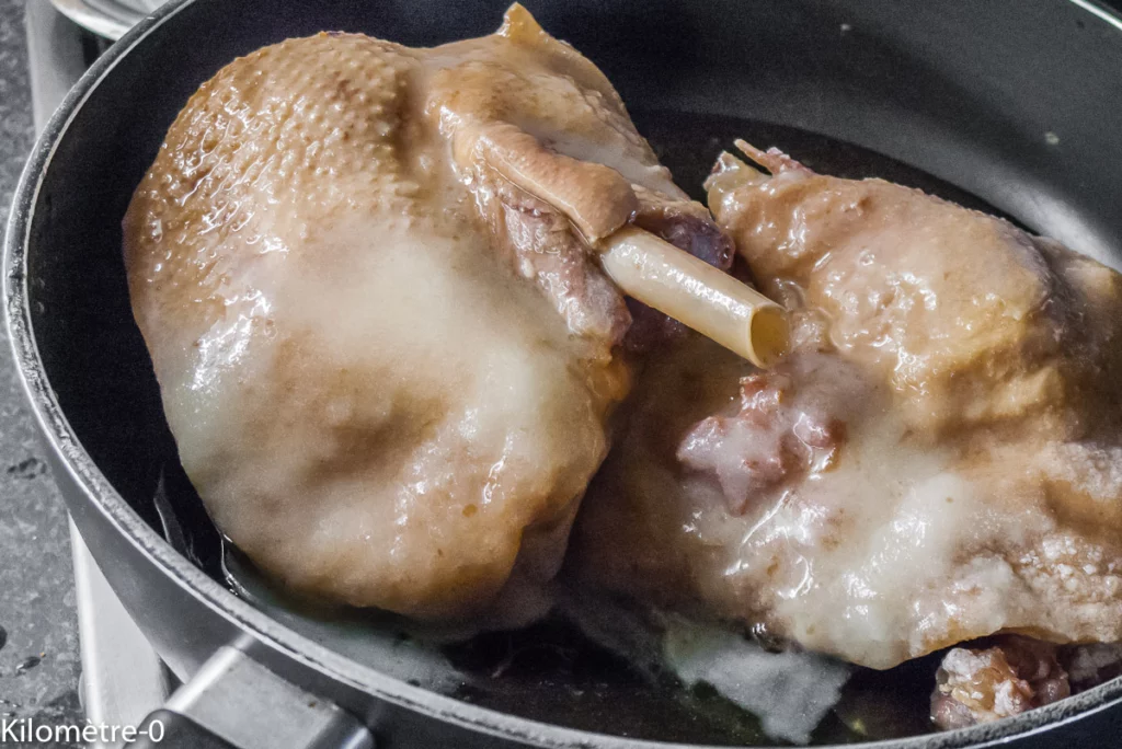 Confit de canard aux deux raisins et oignons confits - Étape 5