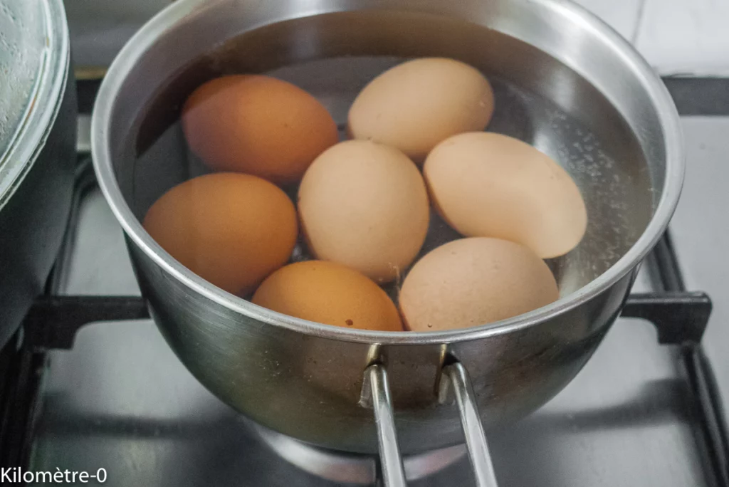 Salade de pâtes aux haricots verts et aux oeufs - Étape 2