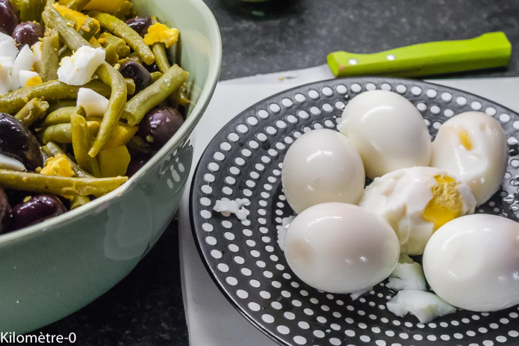 Salade de haricots verts, pommes de terre et oeufs - Étape 7