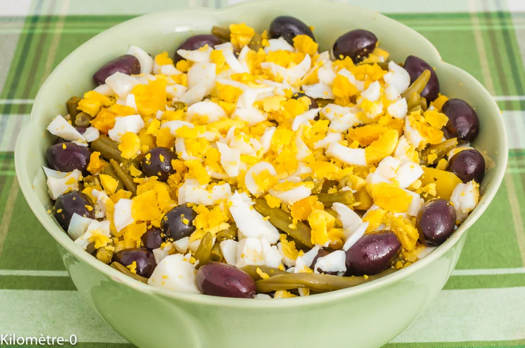 Salade de haricots verts, pommes de terre et oeufs - Étape 8