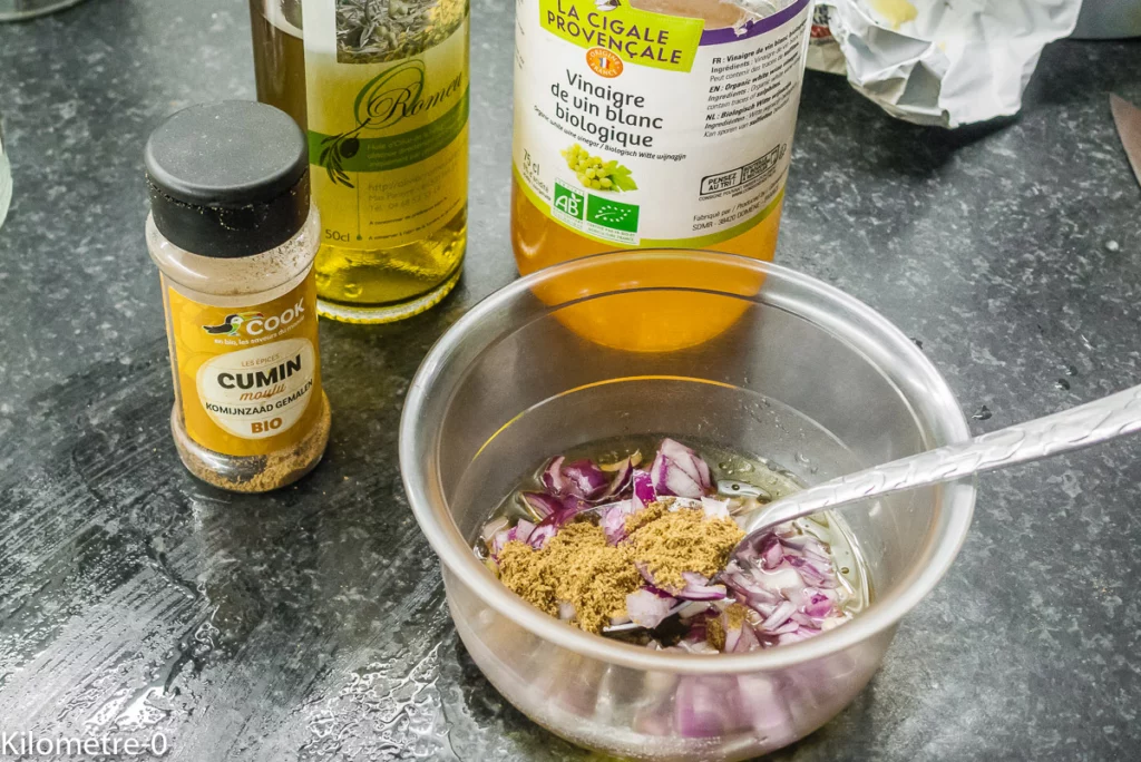 Colombo de porc aux aubergines et courgettes - Étape 1