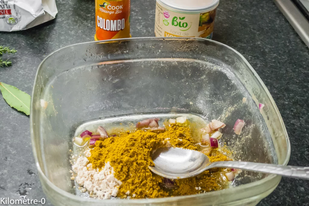 Colombo de porc aux aubergines et courgettes - Étape 5