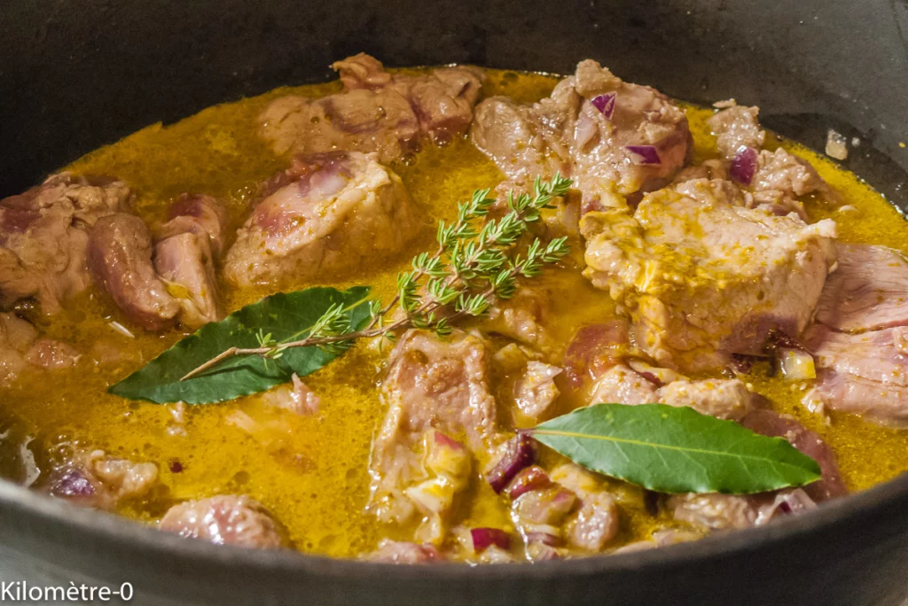 Colombo de porc aux aubergines et courgettes - Étape 6