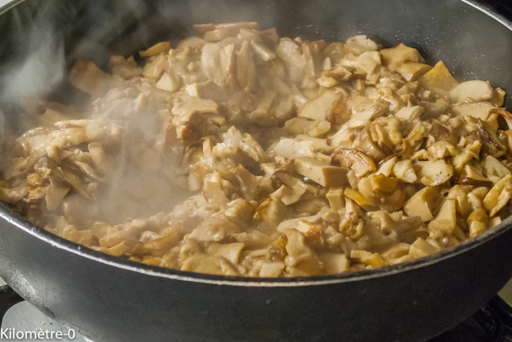 Pizza de chou fleur aux cèpes - Étape 3