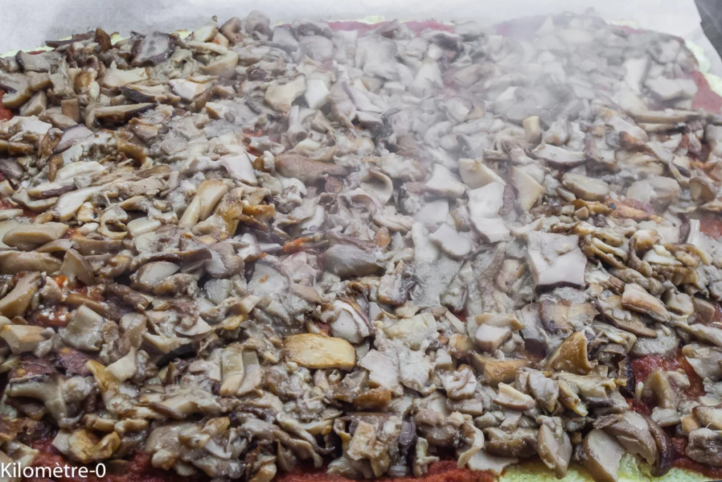 Pizza de chou fleur aux cèpes - Étape 12