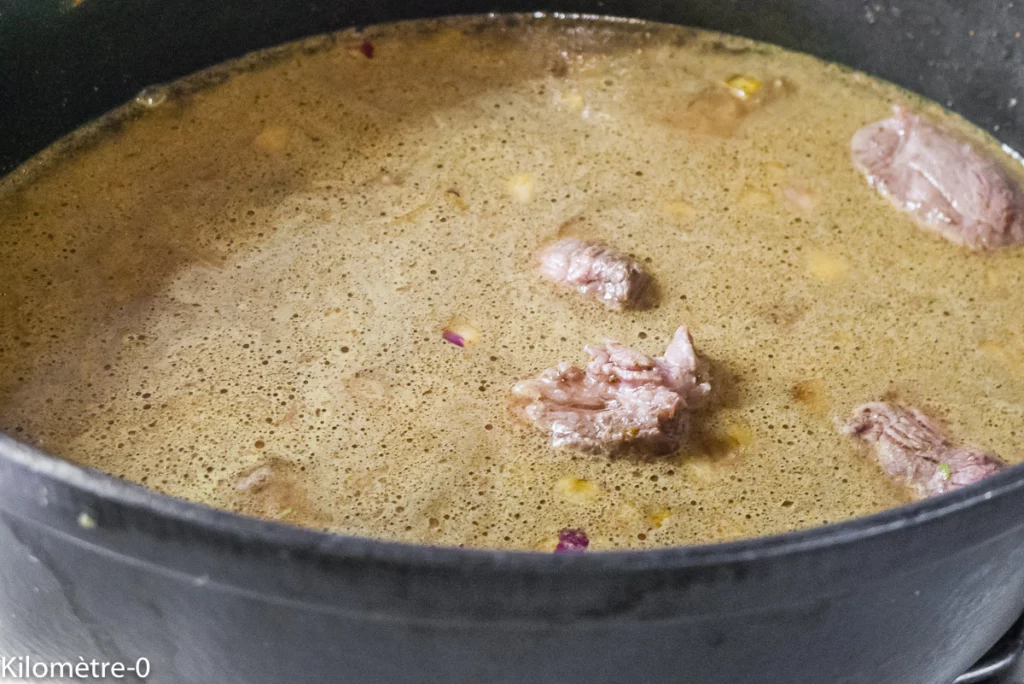 Tajine de bœuf aux poires et carottes - Étape 4