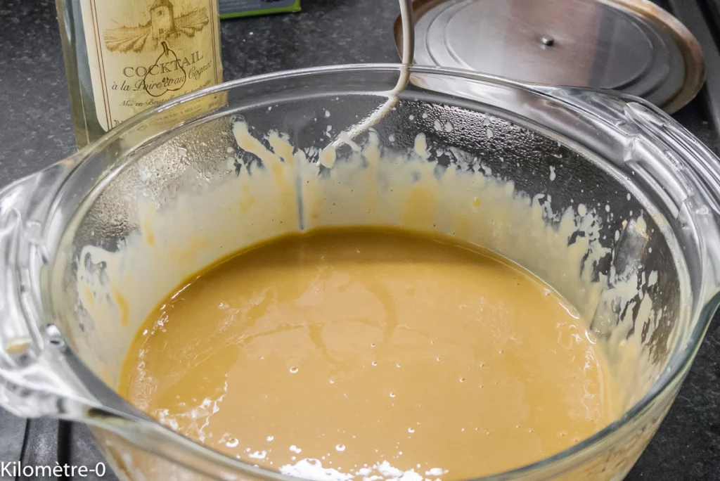 Tarte fondante à la crème, poires et chocolat - Étape 6