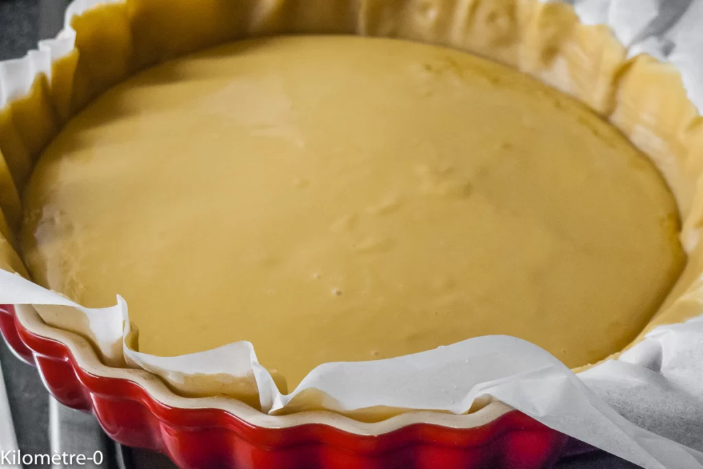 Tarte fondante à la crème, poires et chocolat - Étape 11
