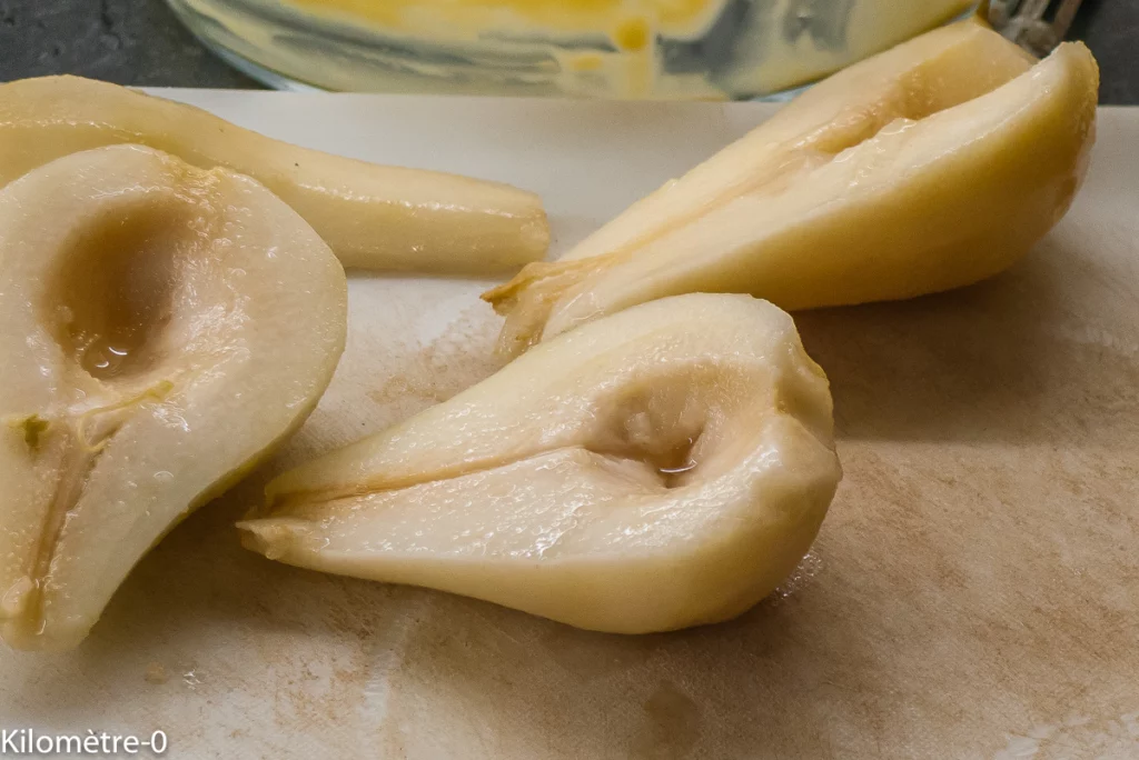 Tarte fondante à la crème, poires et chocolat - Étape 10