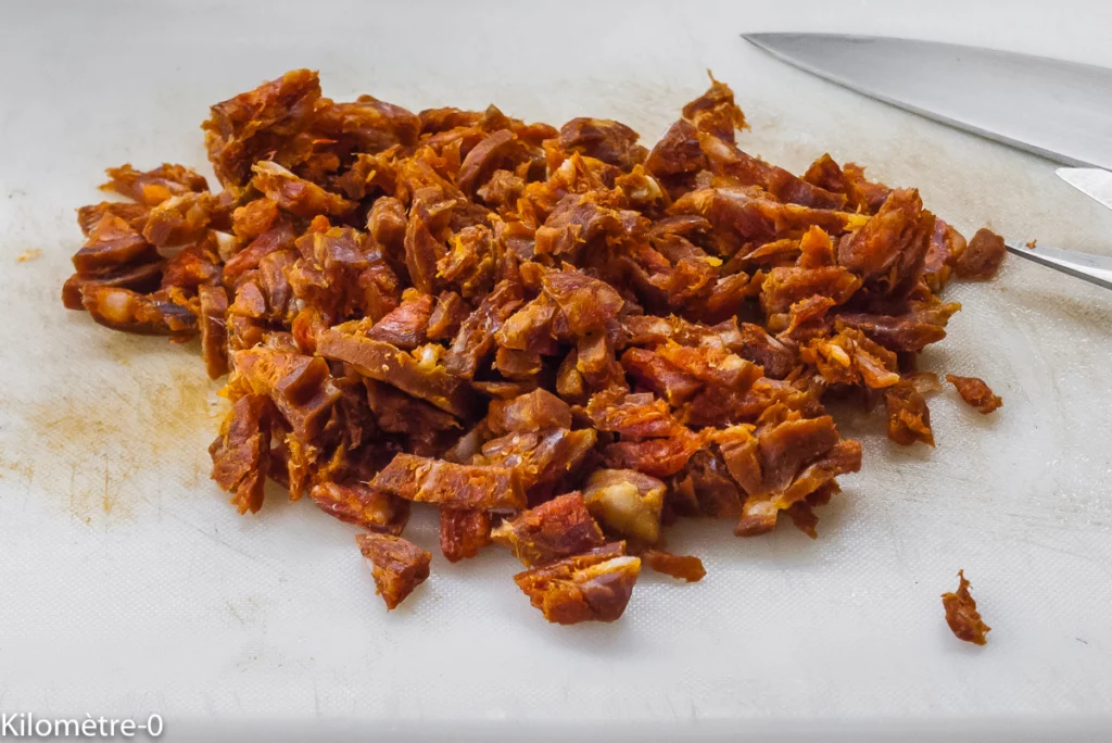 Gaufres au chorizo et raclette - Étape 7