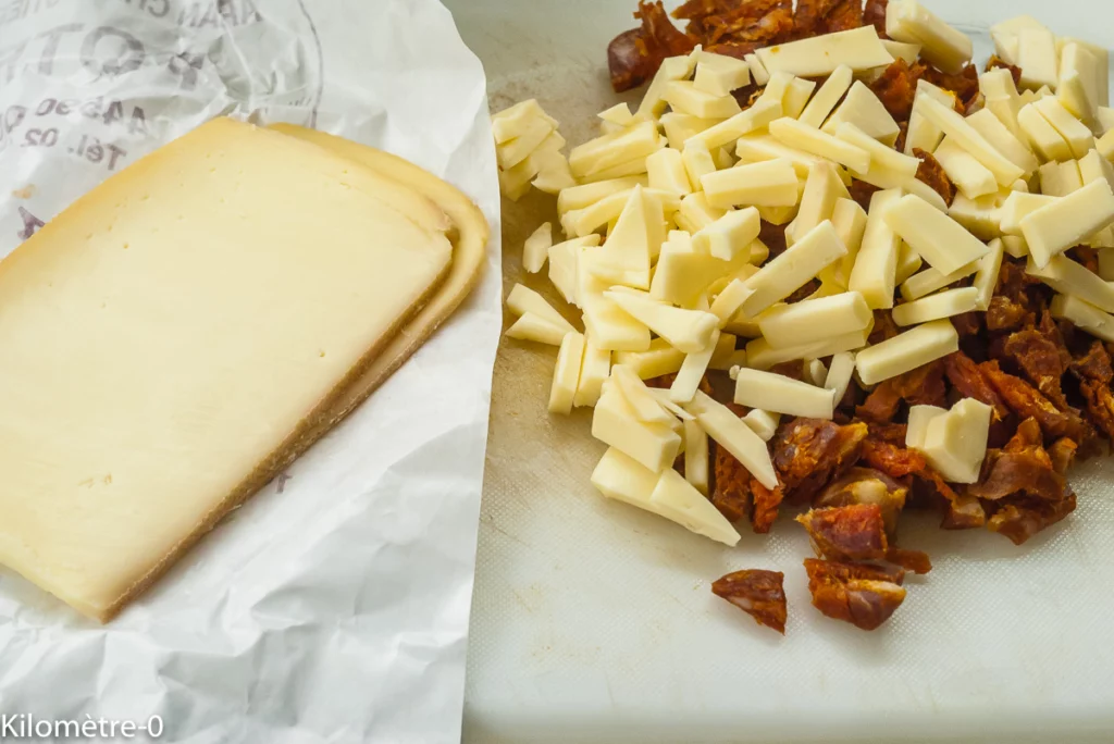 Gaufres au chorizo et raclette - Étape 8