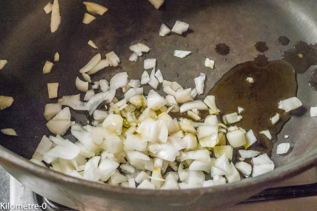 Chou aux saucisses - Étape 1