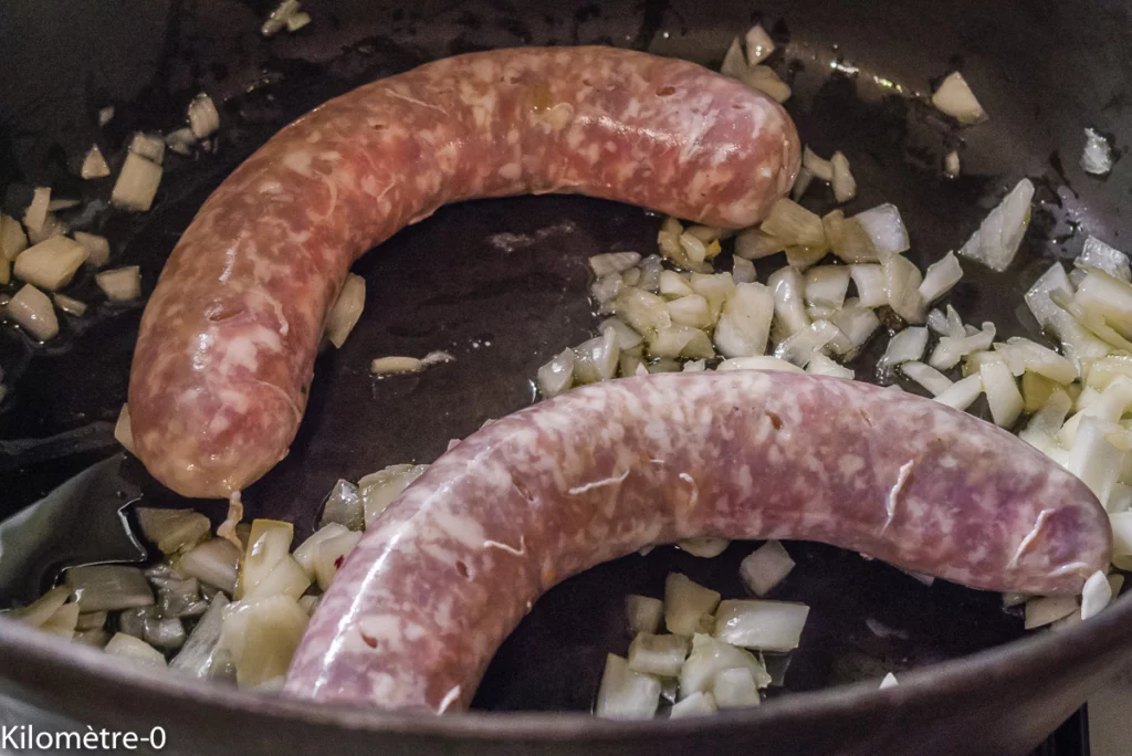 Chou aux saucisses - Étape 2