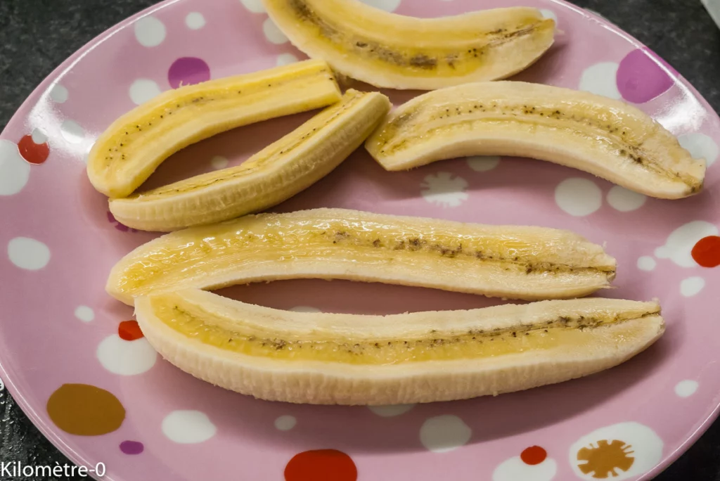 Bananes flambées - Étape 1