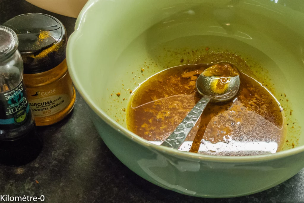 Salade de chou aux carottes et raisins secs - Étape 3