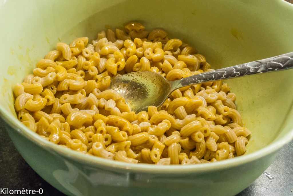 Salade de pâtes aux haricots verts et aux oeufs - Étape 5