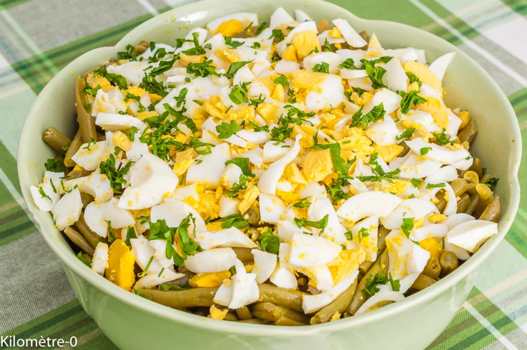 Salade de pâtes aux haricots verts et aux oeufs - Étape 6