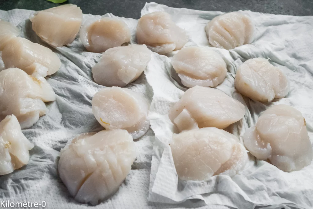 Saint jacques au chou blanc - Étape 1