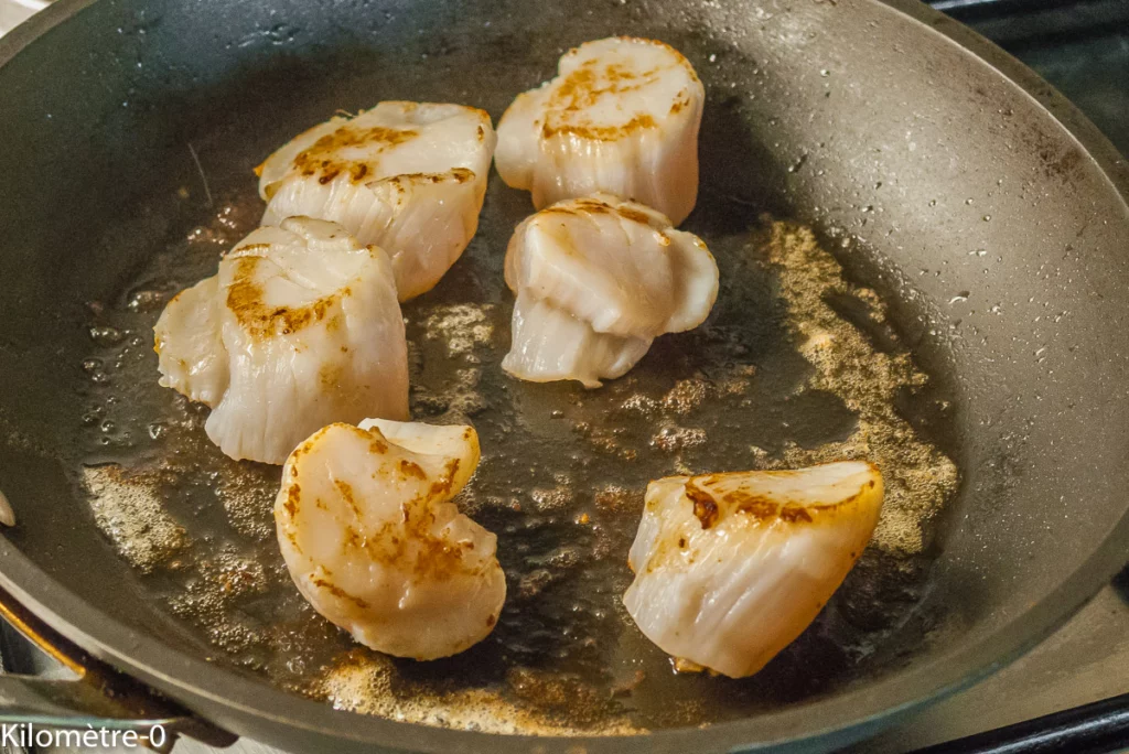 Saint jacques au chou blanc - Étape 12