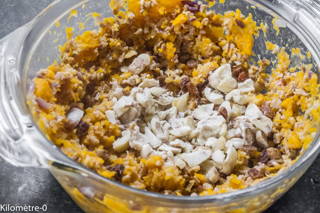 Butternut farcie aux saucisses et marrons - Étape 9