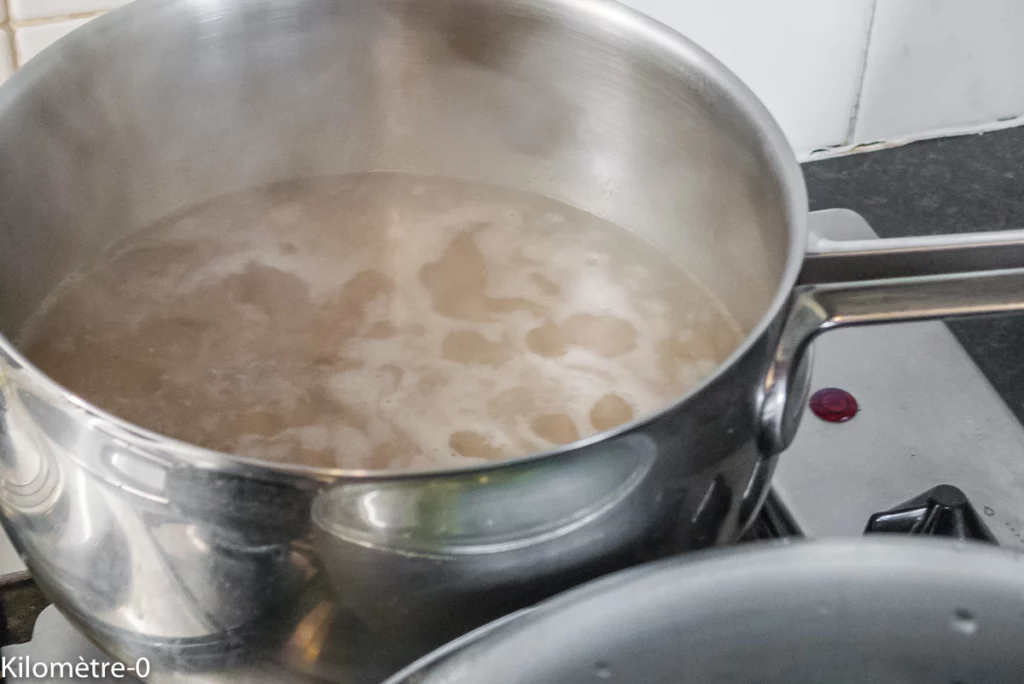 Poêlée de courgettes et cèpes aux crevettes. - Étape 5