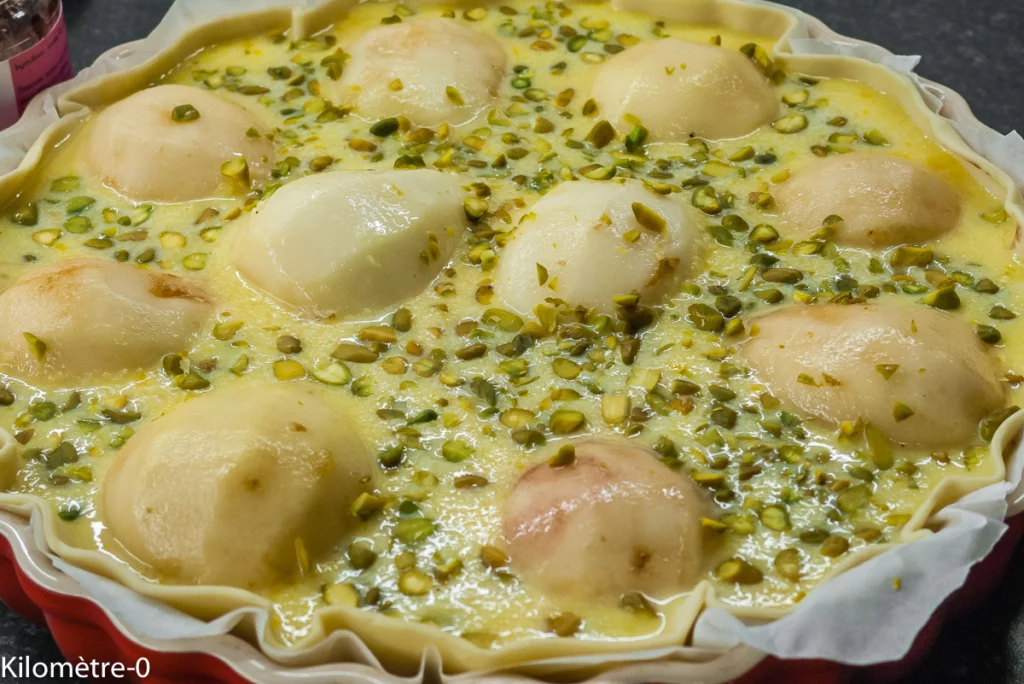 Tarte poires pistaches cerises - Étape 7