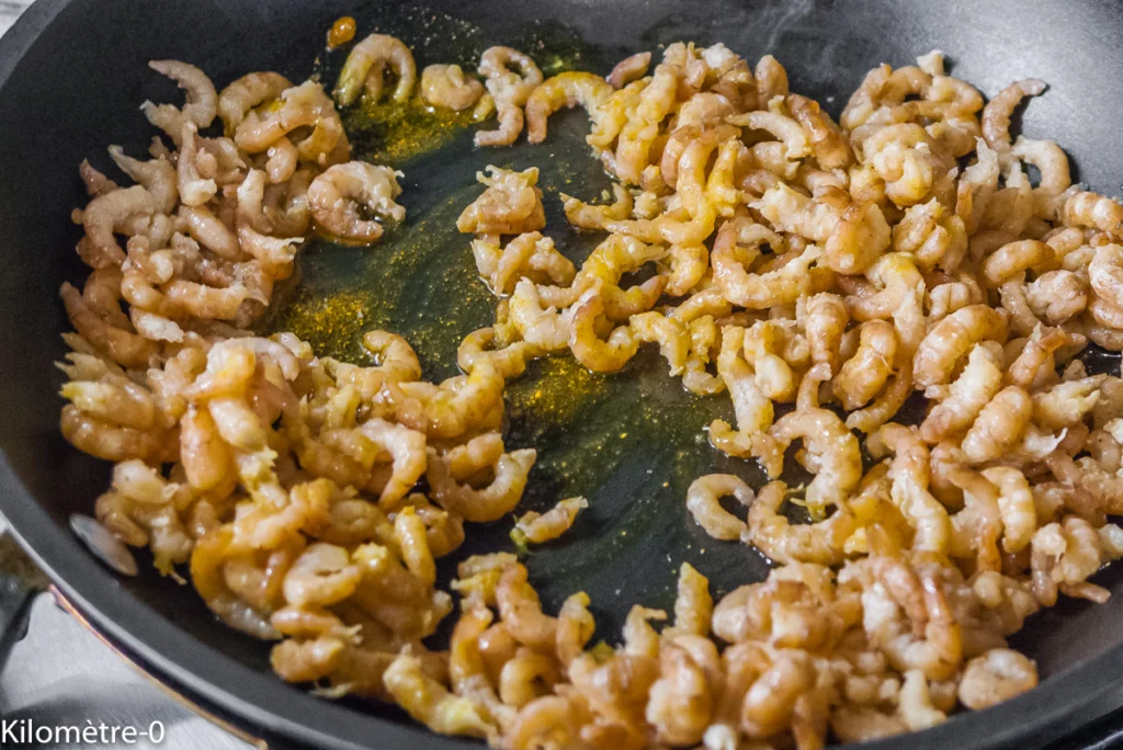 Chou romanesco aux crevettes - Étape 6