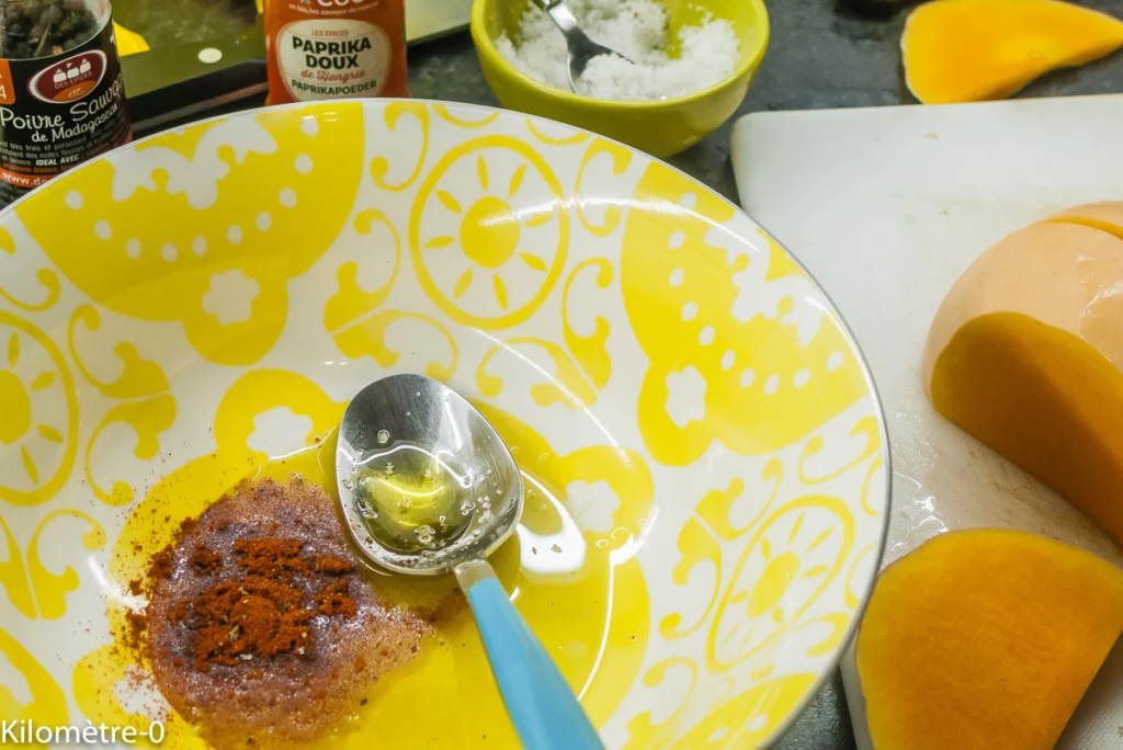 Rouelles de butternut aux noix et au fromage - Étape 2