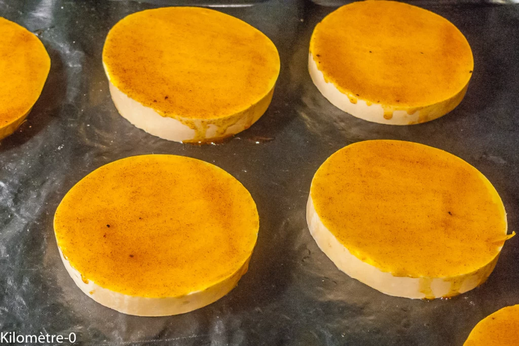 Rouelles de butternut aux noix et au fromage - Étape 3
