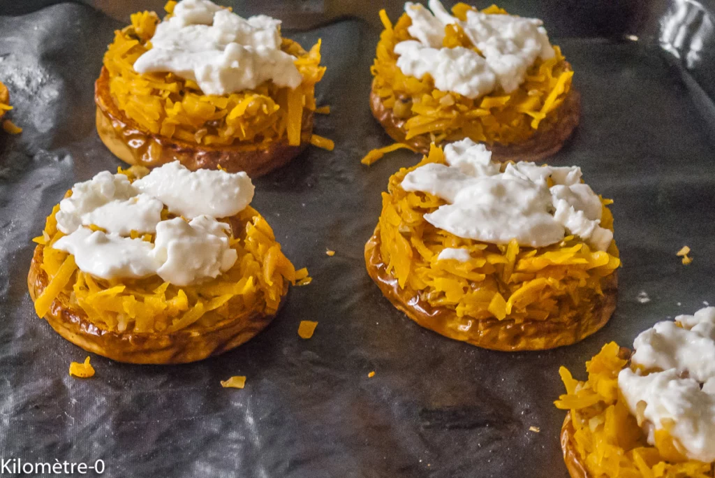 Rouelles de butternut aux noix et au fromage - Étape 11