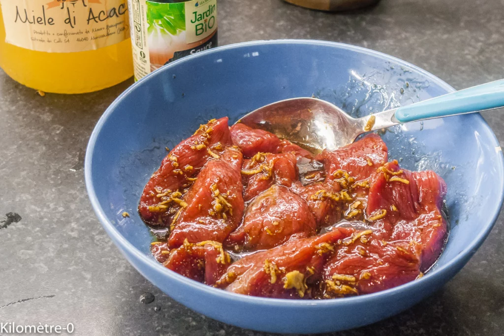 Magret de canard marinade soja gingembre - Étape 4