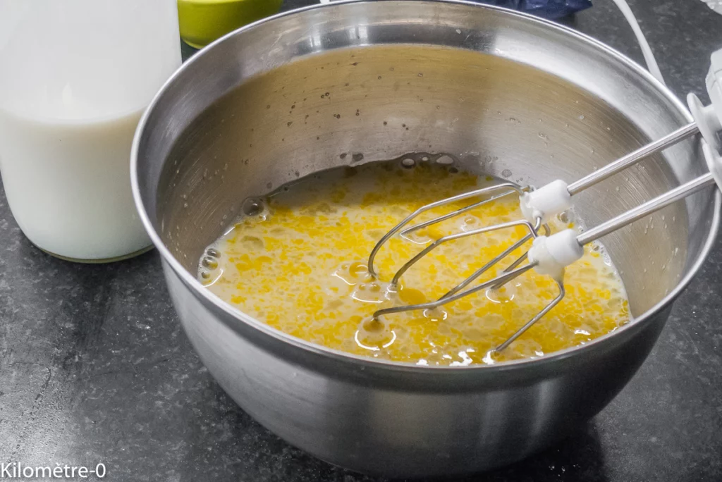 Clafoutis à la farine de châtaignes et aux poires - Étape 3