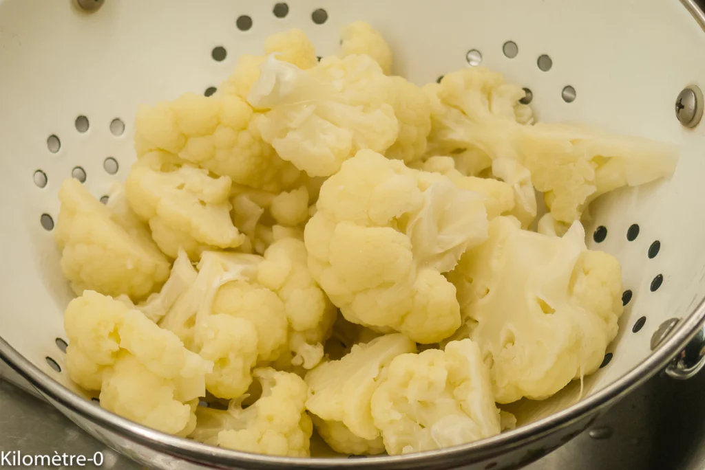 Croquettes de chou fleur,  sardines et grenade - Étape 1