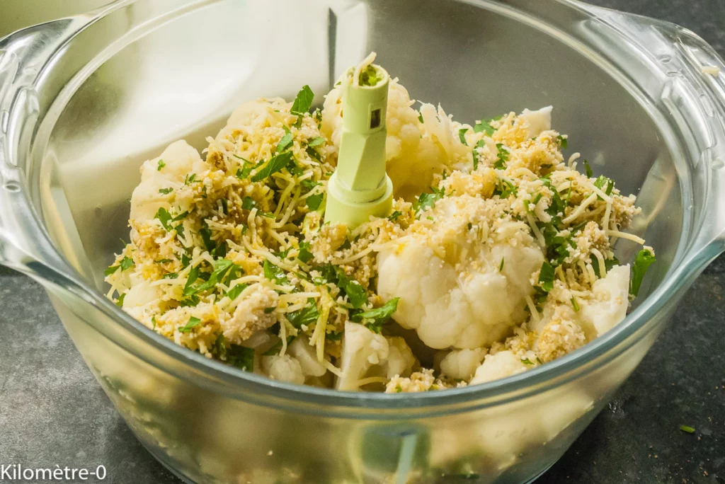 Croquettes de chou fleur,  sardines et grenade - Étape 4