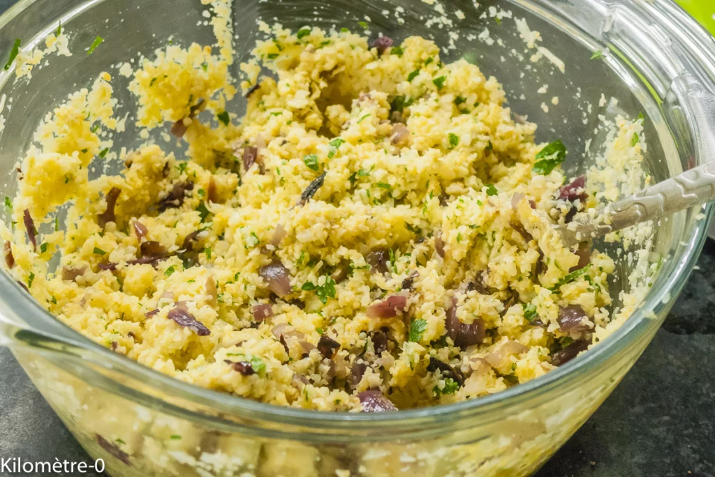 Croquettes de chou fleur,  sardines et grenade - Étape 5